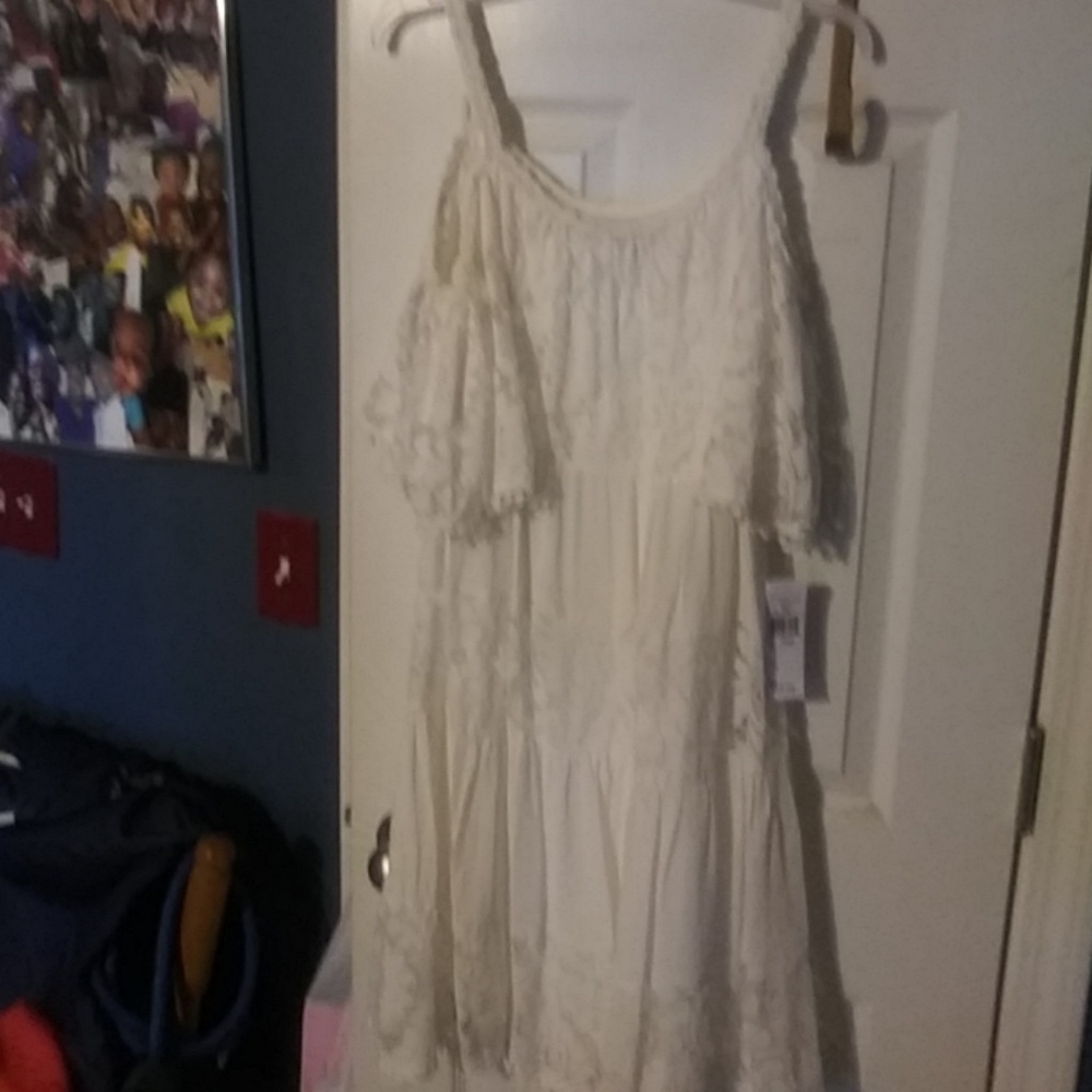 Bone lace dress